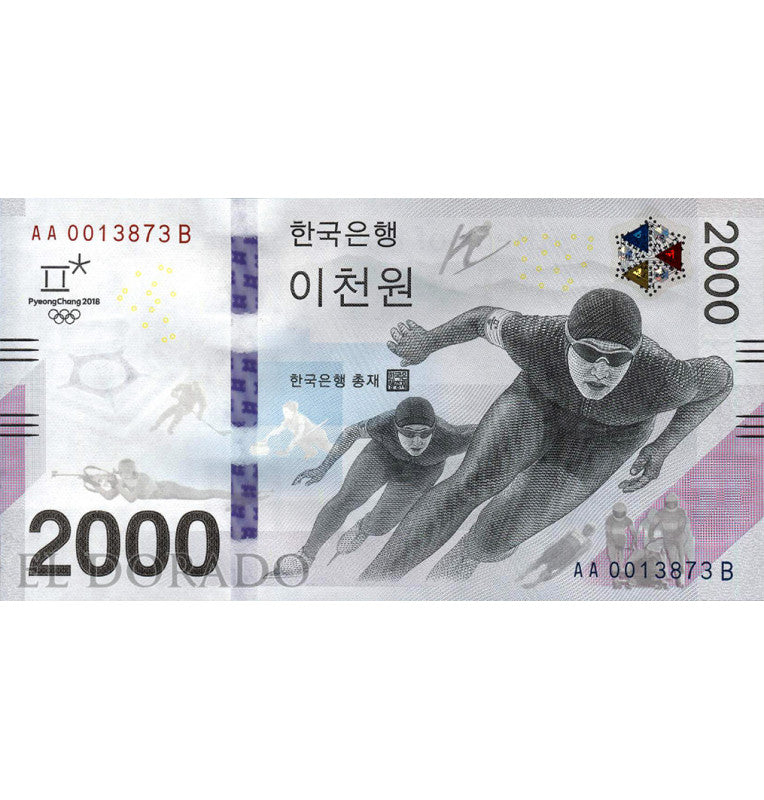 Corea del Sur  2.000 Won Año 2018 Pick 58